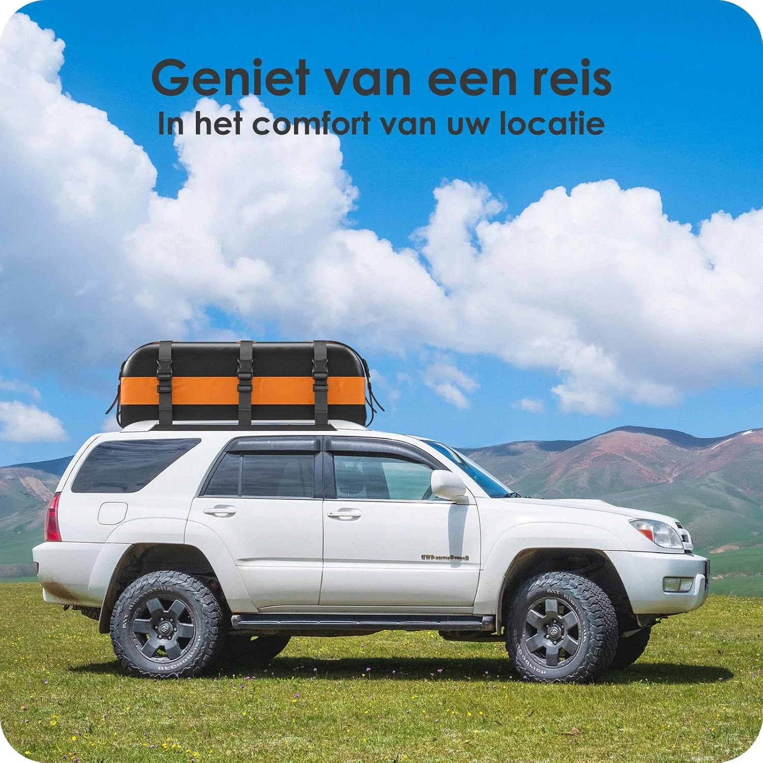 Opvouwbare Dakkoffer 566L Oranje - Waterdicht & Universeel