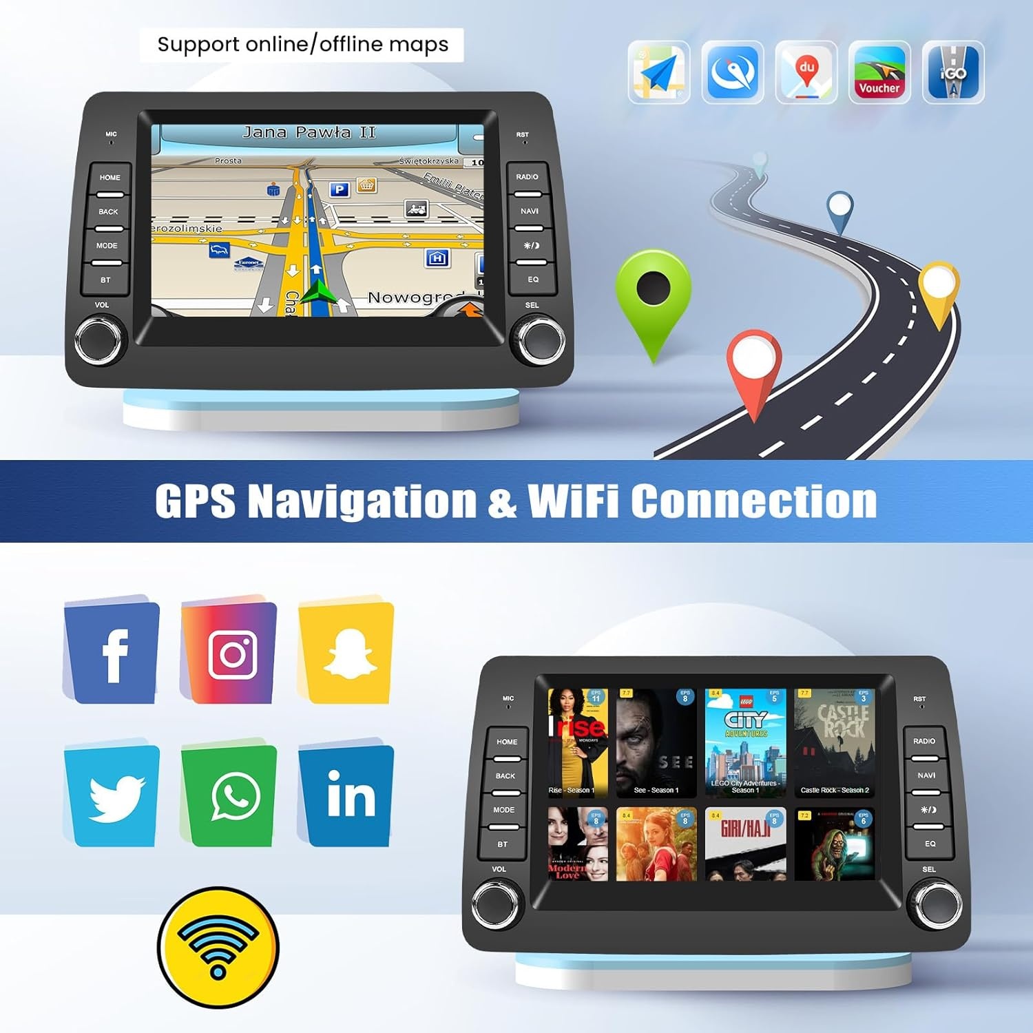 Android Autoradio Fiat Panda (2002-2012) - 7" Touchscreen - 37% Korting