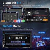 2 DIN Autoradio met draadloos CarPlay/Android Auto & 7" Touchscreen (29% korting)