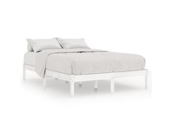 Massief Grenen Bedframe Wit 160x200 cm | 54% Korting