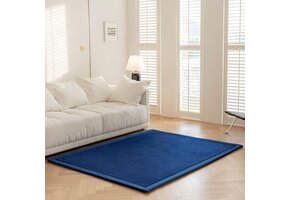 Donkerblauw Kruiptapijt Koraal Fluweel 200x300cm - Zacht & Antislip (63% Korting)