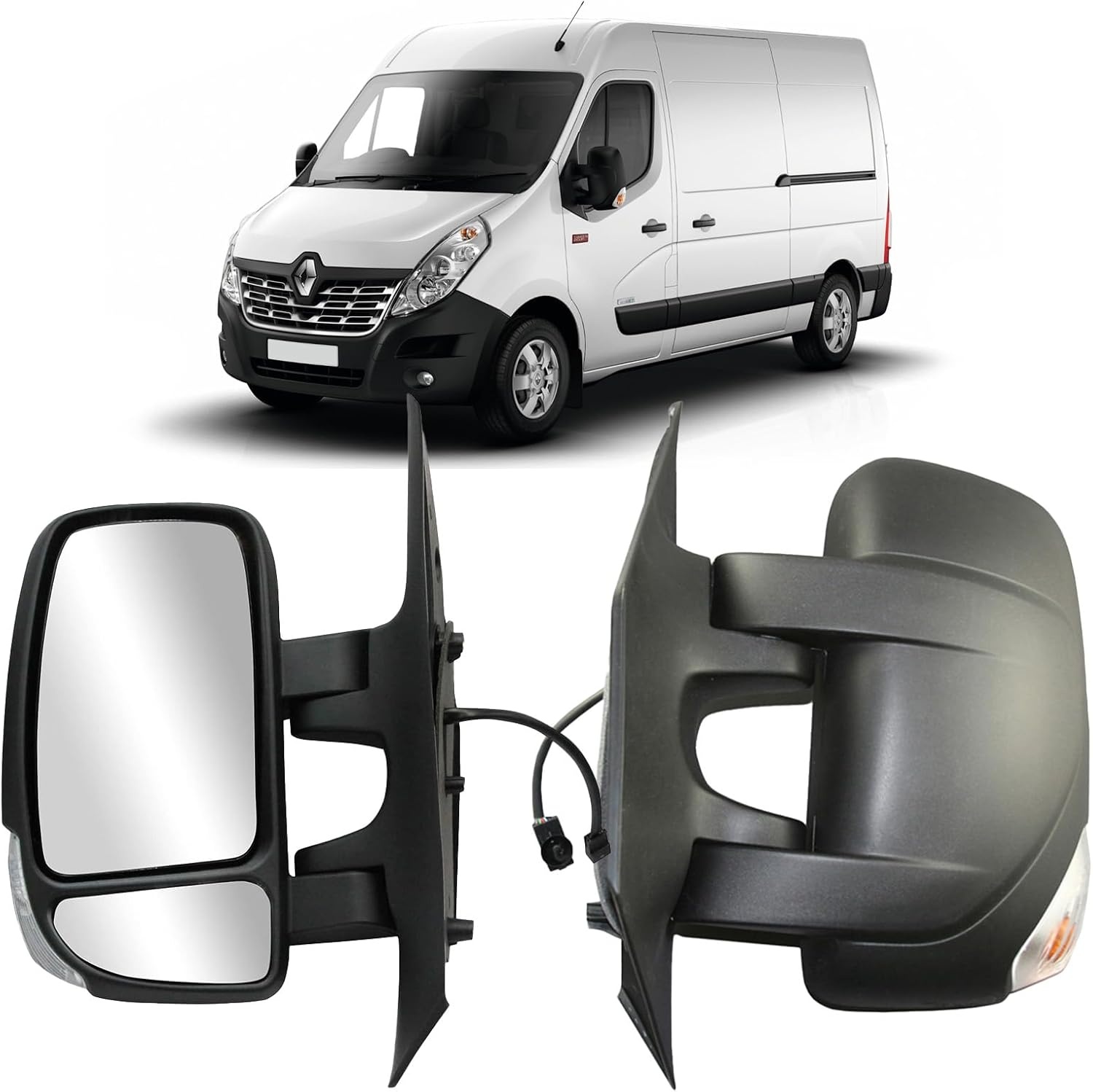 Verwarmbare Buitenspiegel Links met Knipperlicht - Renault Master III (30% Korting)