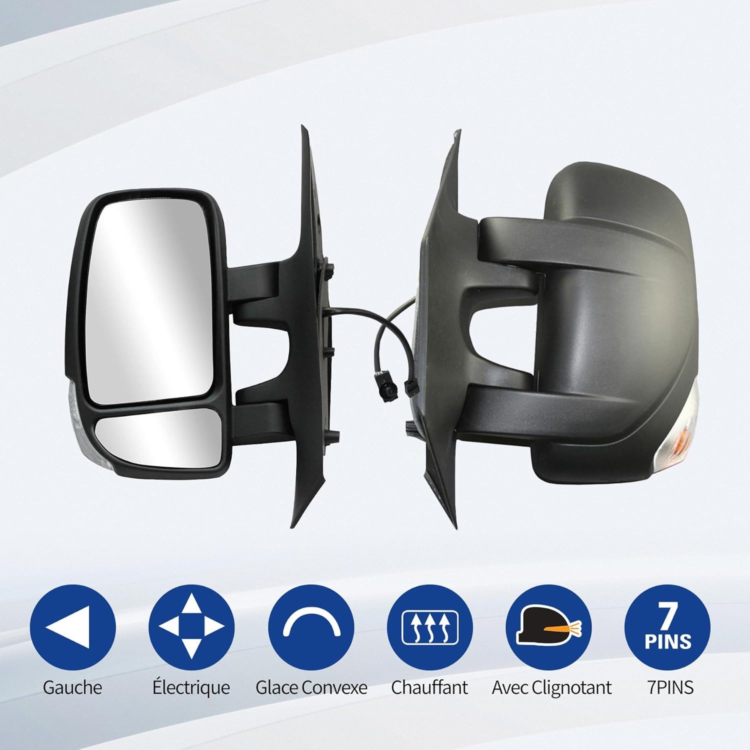Verwarmbare Buitenspiegel Links met Knipperlicht - Renault Master III (30% Korting)