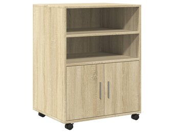vidaXL Rolkast Sonoma Eiken 60x48x81 cm - 59% Korting