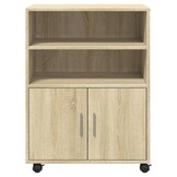 vidaXL Rolkast Sonoma Eiken 60x48x81 cm - 59% Korting