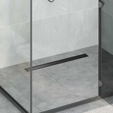 Moderne Doucheafvoer 2-in-1 met 360° Sifon Zwart 70 cm - 53% Korting!