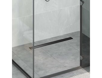 Moderne Doucheafvoer 2-in-1 met 360° Sifon Zwart 70 cm - 53% Korting!