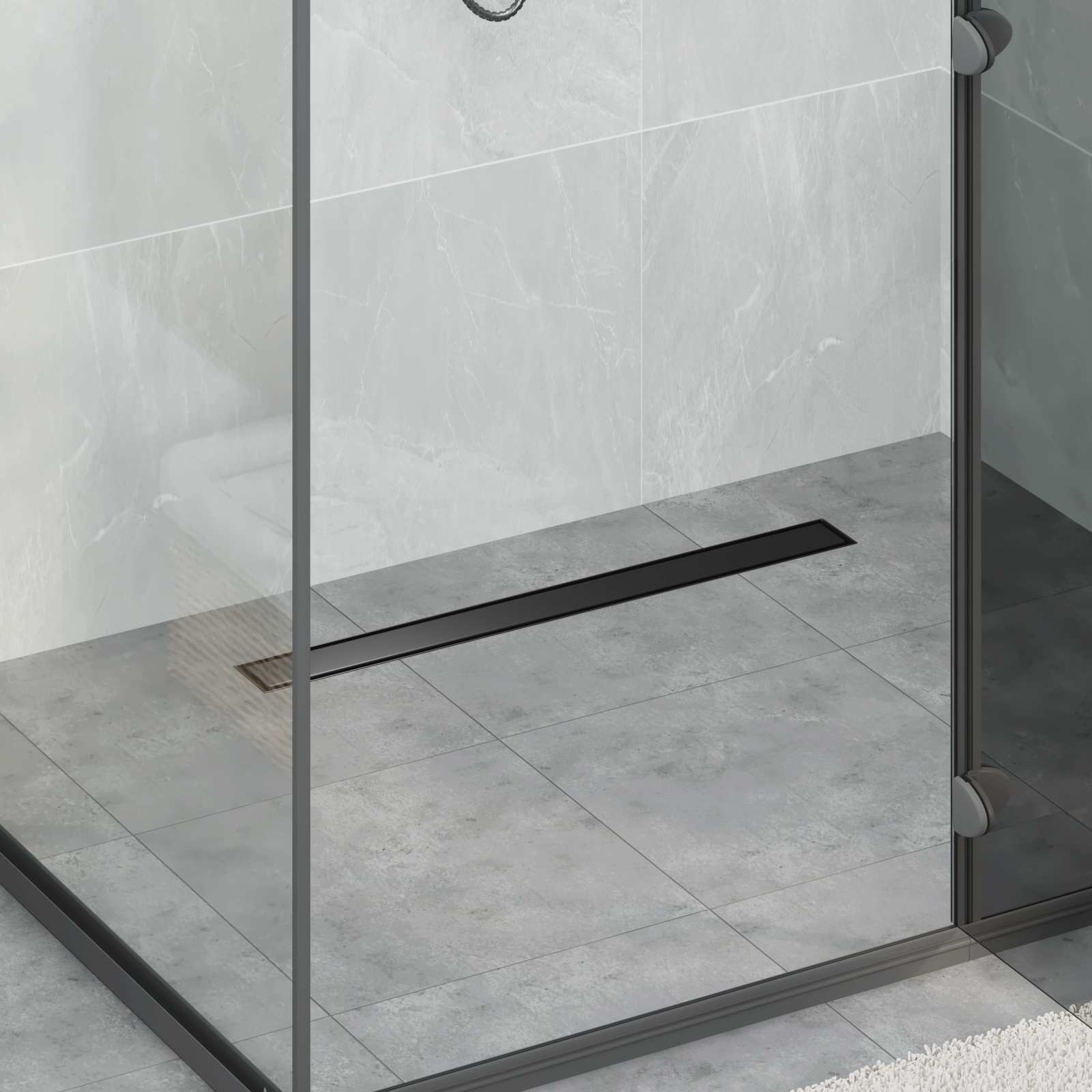 Moderne Doucheafvoer 2-in-1 met 360° Sifon Zwart 70 cm - 53% Korting!