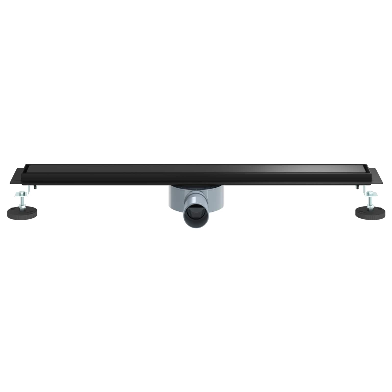 Moderne Doucheafvoer 2-in-1 met 360° Sifon Zwart 70 cm - 53% Korting!