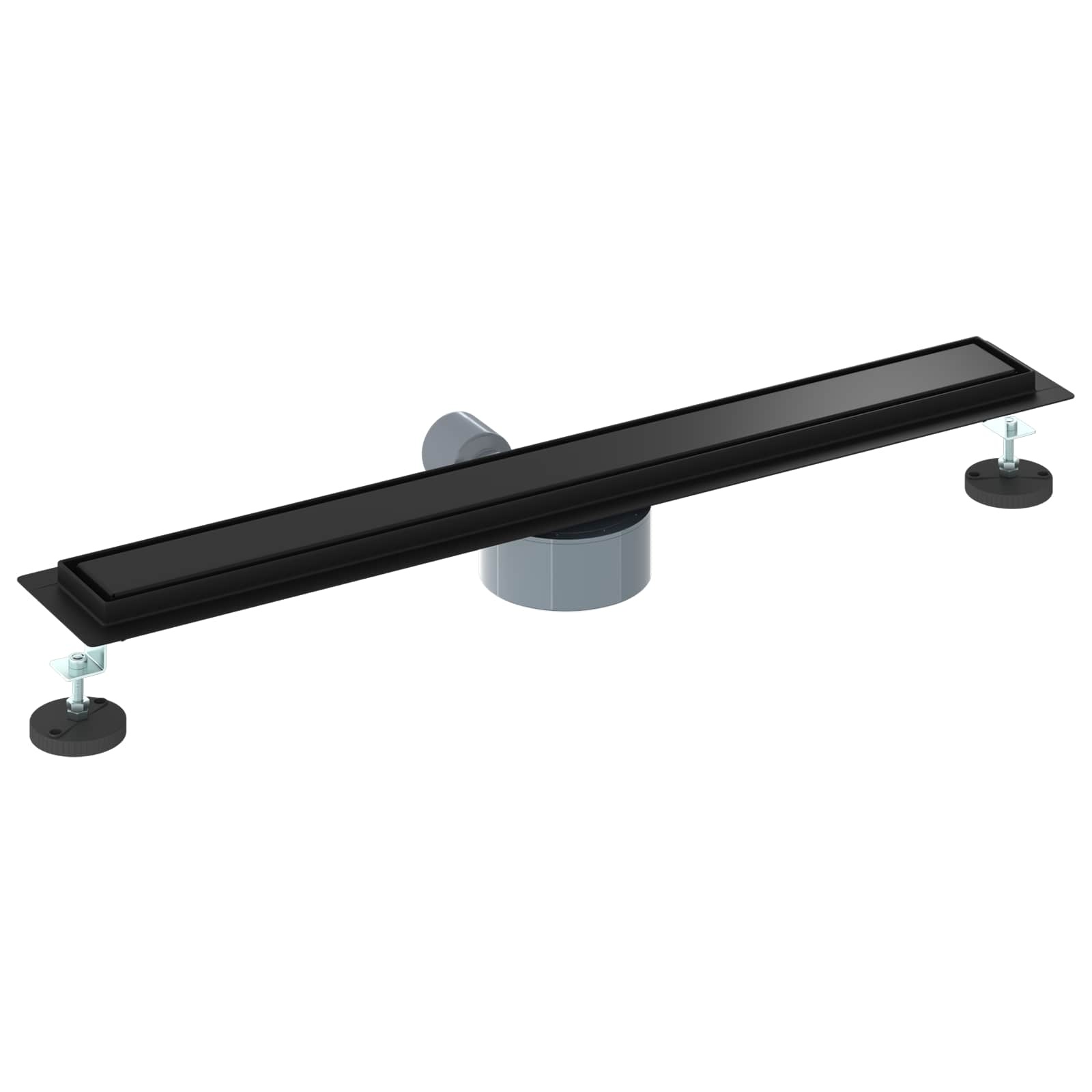 Moderne Doucheafvoer 2-in-1 met 360° Sifon Zwart 70 cm - 53% Korting!
