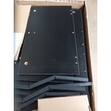 Zwarte Salontafel bewerkt hout - 75x51x40 cm - 53% Korting