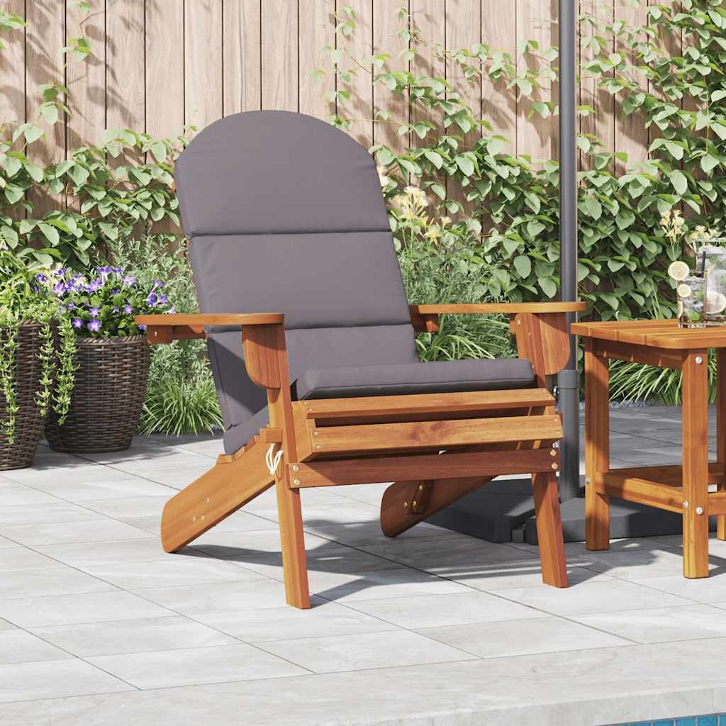 Adirondack Tuinstoel Massief Acaciahout & Kussens - 35% Korting!