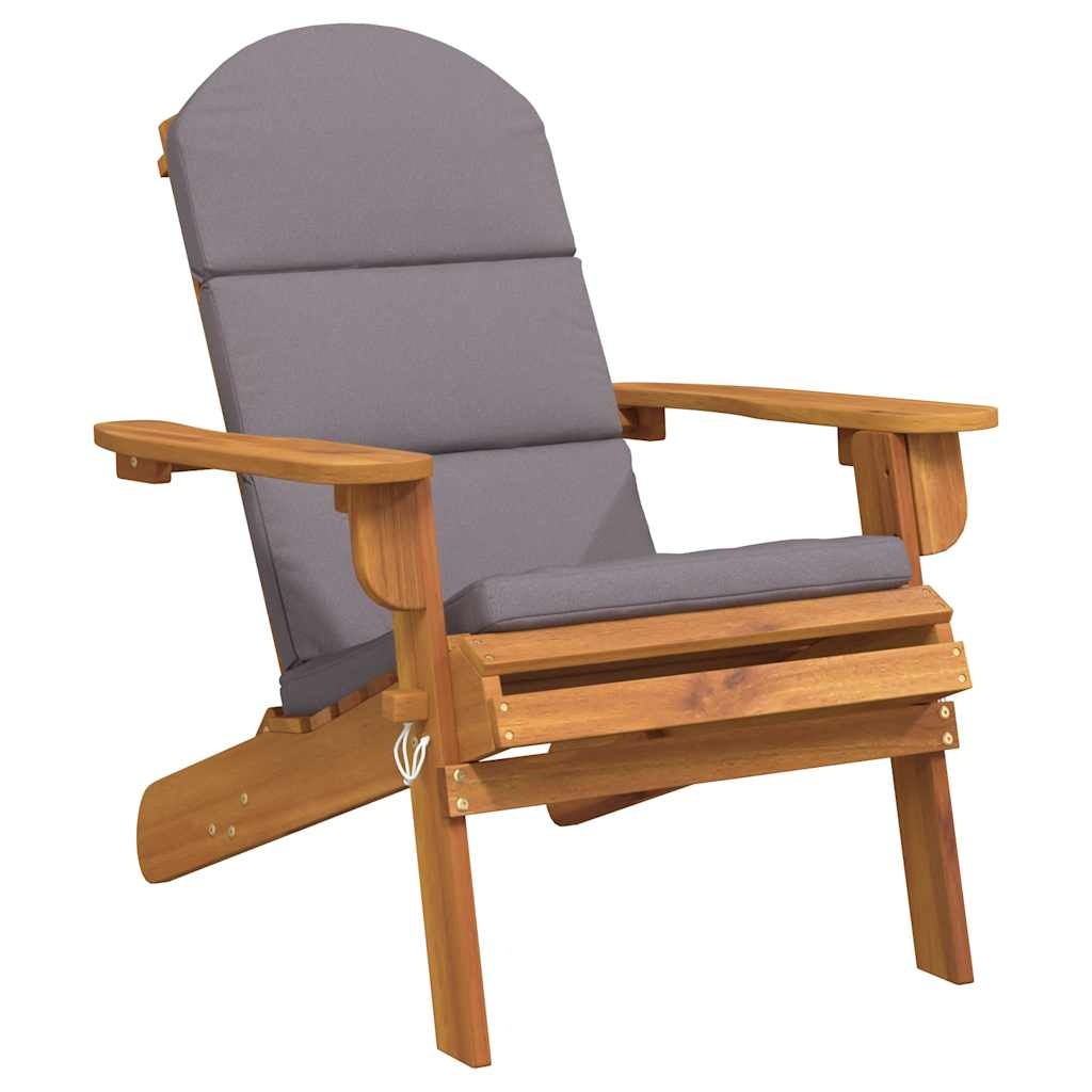 Adirondack Tuinstoel Massief Acaciahout & Kussens - 35% Korting!