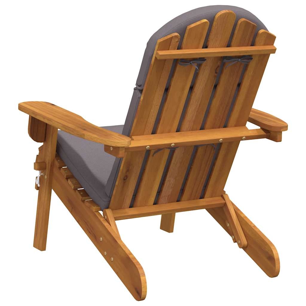 Adirondack Tuinstoel Massief Acaciahout & Kussens - 35% Korting!