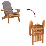 Adirondack Tuinstoel Massief Acaciahout & Kussens - 35% Korting!