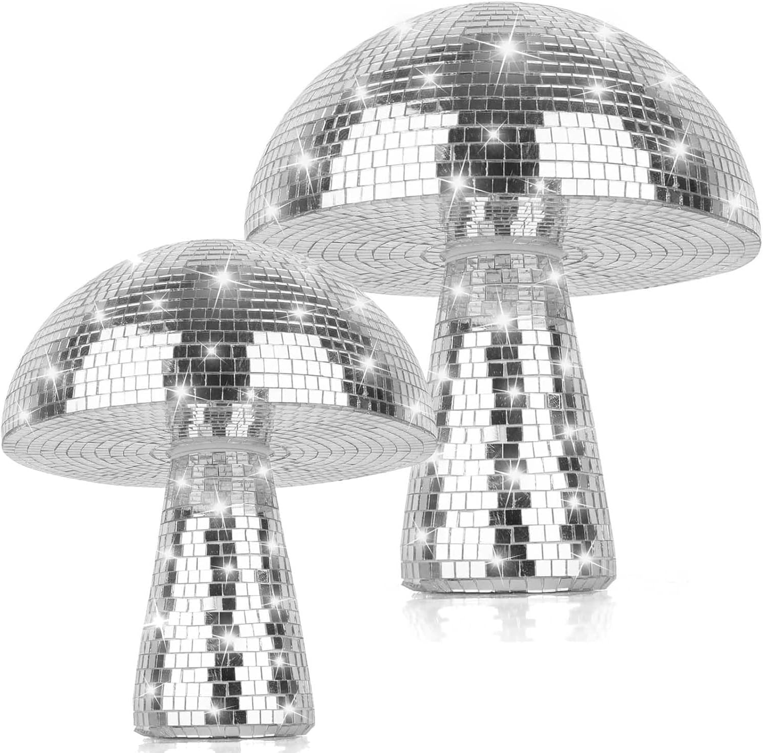 Mushroom Disco Bal Zilver | Spiegelbol Decoratie Feest - 32% Korting
