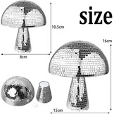 Mushroom Disco Bal Zilver | Spiegelbol Decoratie Feest - 32% Korting