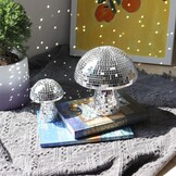 Mushroom Disco Bal Zilver | Spiegelbol Decoratie Feest - 32% Korting