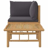 VidaXL Bamboe Loungeset: 2-delig met Kussens - 34% Korting!