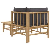 VidaXL Bamboe Loungeset: 2-delig met Kussens - 34% Korting!