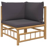 VidaXL Bamboe Loungeset: 2-delig met Kussens - 34% Korting!
