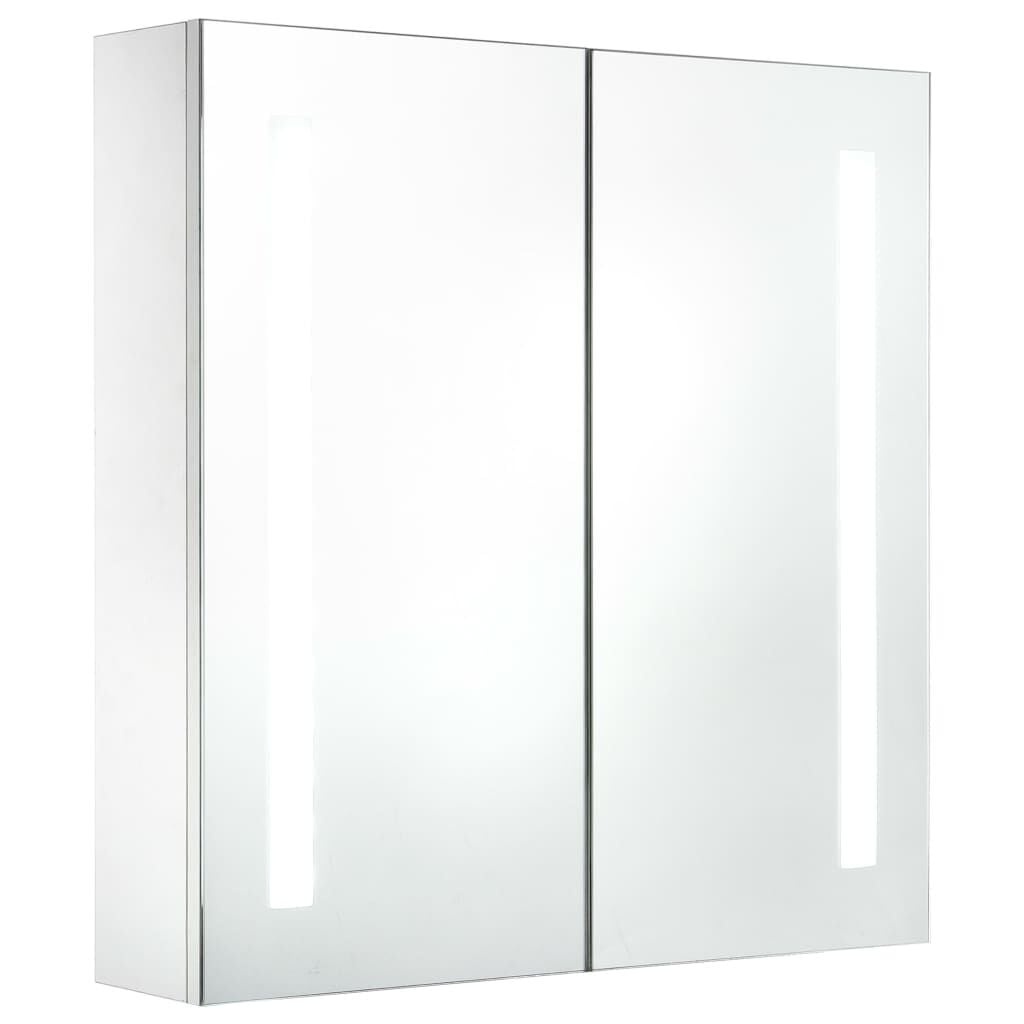 Badkamerkast met Spiegel & LED (60x14x62 cm) - 35% Korting