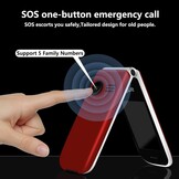 Senioren Klaptelefoon Rood: Groot Display & SOS