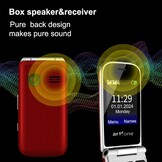Senioren Klaptelefoon Rood: Groot Display & SOS