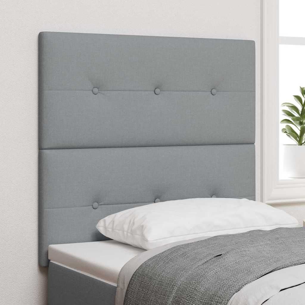 vidaXL Hoofdbord Lichtgrijs Stof 90 cm - 77% Korting