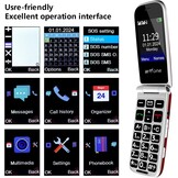 Senioren Klaptelefoon Rood: Groot Display & SOS