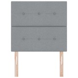 vidaXL Hoofdbord Lichtgrijs Stof 90 cm - 77% Korting