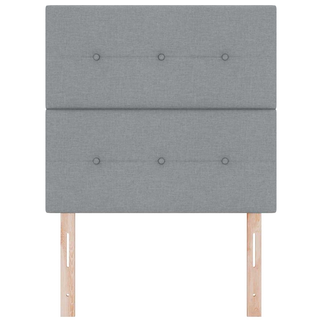 vidaXL Hoofdbord Lichtgrijs Stof 90 cm - 77% Korting