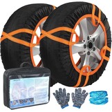 Textiele Sneeuwsokken Set van 2 Universeel | Grip op Sneeuw & IJs | 75% Korting