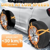 Textiele Sneeuwsokken Set van 2 Universeel | Grip op Sneeuw & IJs | 75% Korting