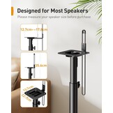 Universele Speaker Stand tot 107cm | Verstelbaar | Max 6kg | 34% Korting