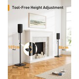 Universele Speaker Stand tot 107cm | Verstelbaar | Max 6kg | 34% Korting