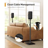 Universele Speaker Stand tot 107cm | Verstelbaar | Max 6kg | 34% Korting