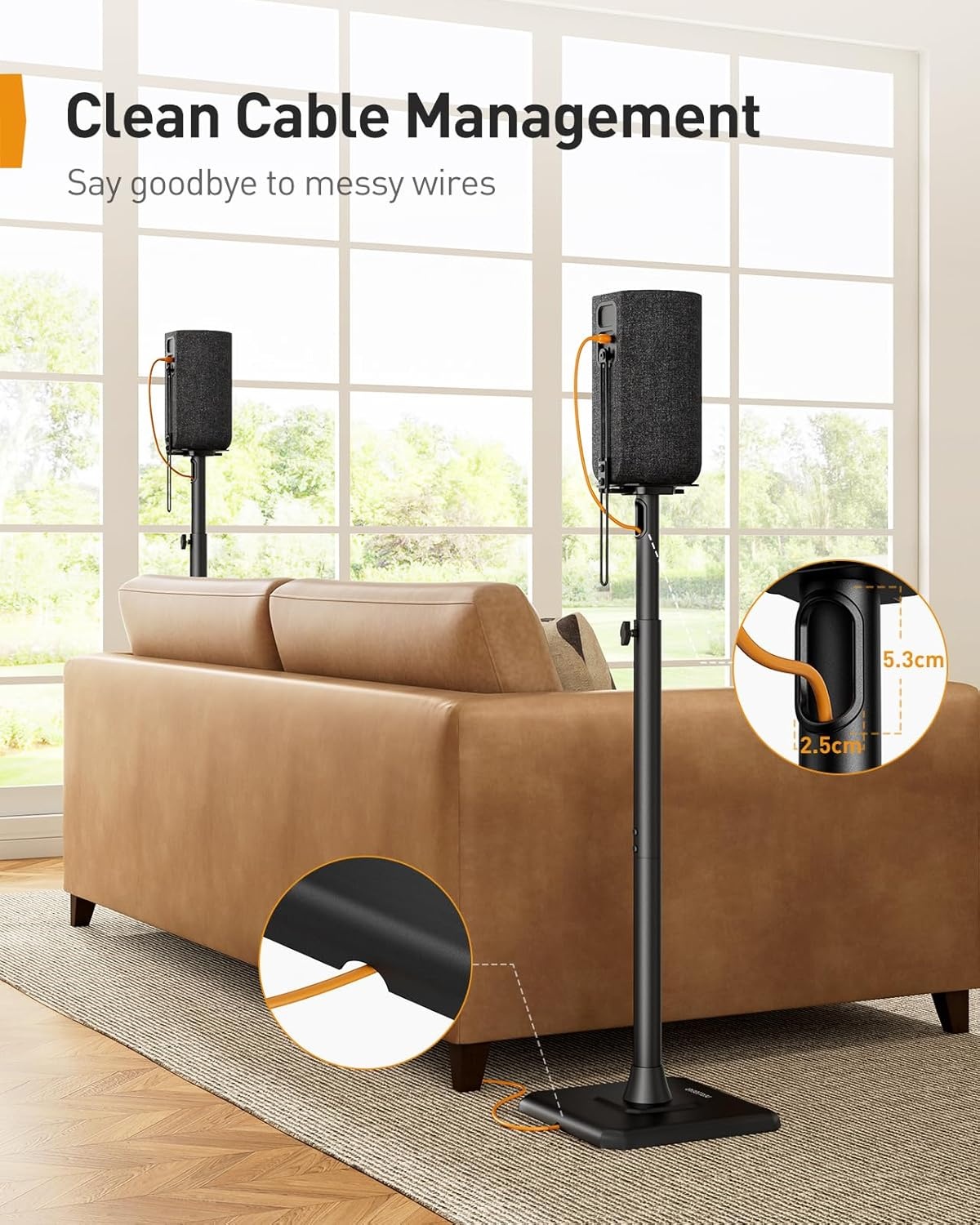 Universele Speaker Stand tot 107cm | Verstelbaar | Max 6kg | 34% Korting