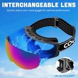 Skibril Snowboardbril Unisex | Magnetisch Lenswisselsysteem | 52% Korting
