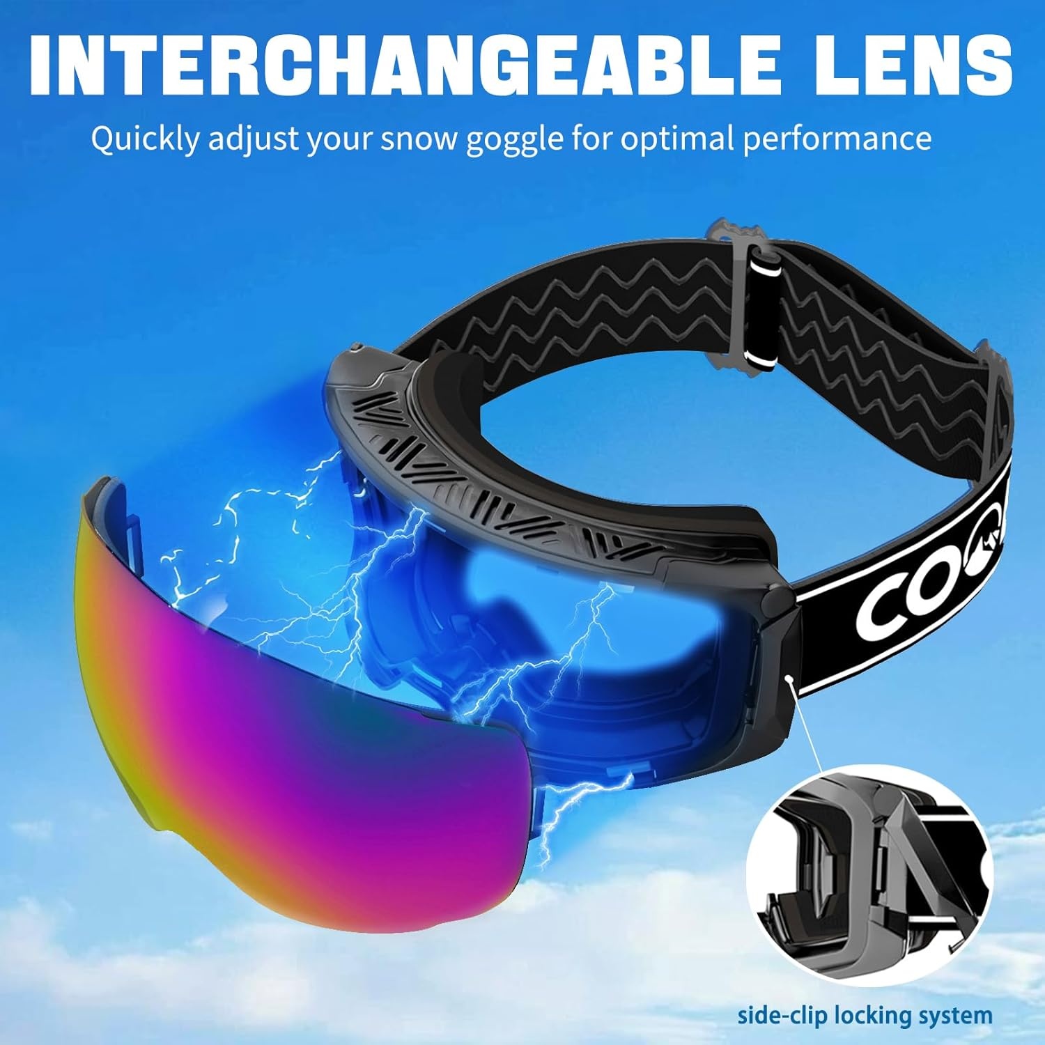 Skibril Snowboardbril Unisex | Magnetisch Lenswisselsysteem | 52% Korting