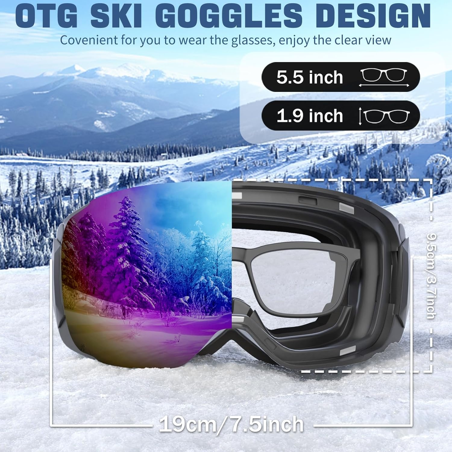 Skibril Snowboardbril Unisex | Magnetisch Lenswisselsysteem | 52% Korting