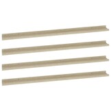 VidaXL Wandschappen 4 st. 115x9x3 cm Sonoma Eiken - 34% Korting!