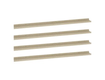 VidaXL Wandschappen 4 st. 115x9x3 cm Sonoma Eiken - 34% Korting!