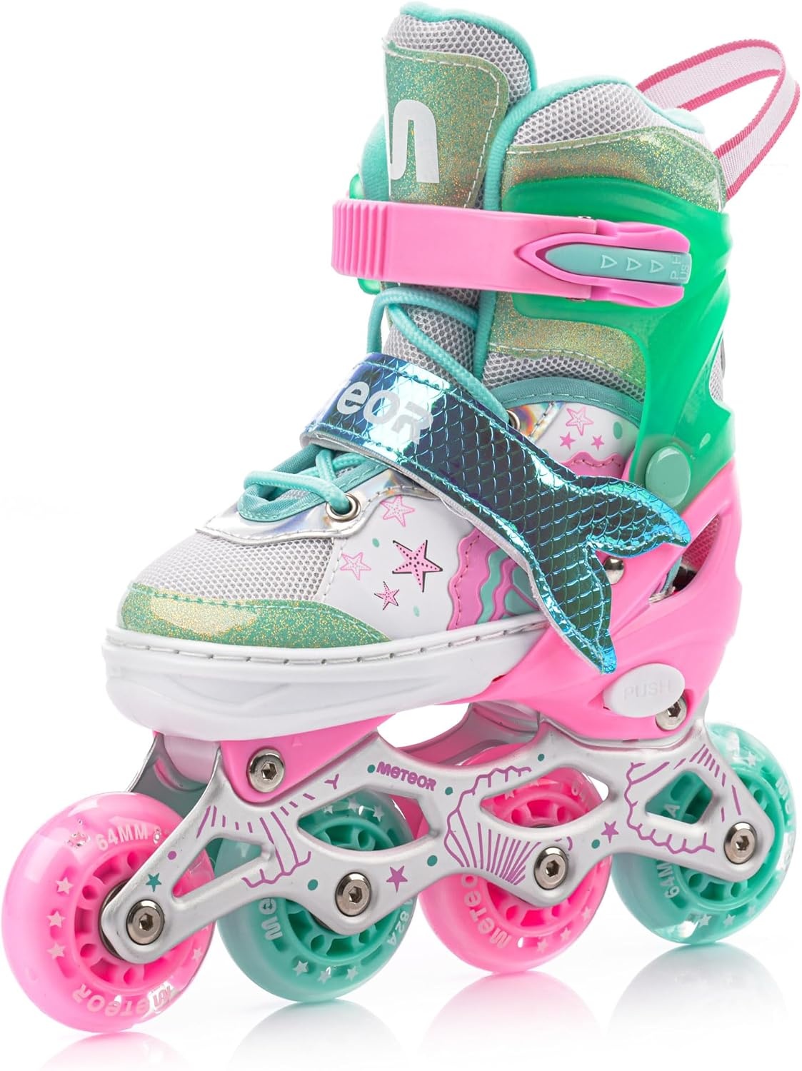Kinder inline skates S, Mermaid, LED wielen - 28% Korting!