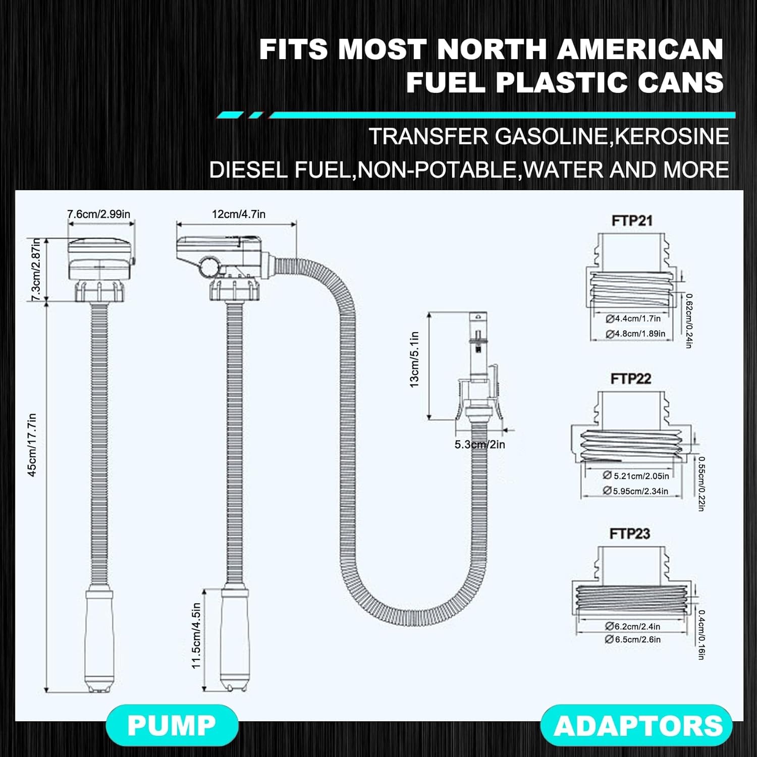 Draagbare Vloeistofpomp 34% Korting - Benzine, Diesel, Water
