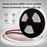 Ledstrip COB 10m Koud Wit IP67 Waterdicht - 58% Korting!