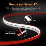 Ledstrip COB 10m Koud Wit IP67 Waterdicht - 58% Korting!