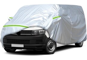 Waterdichte Autohoes Zilver UV-bescherming VW T5/T6 LWB Transporter (34% korting)