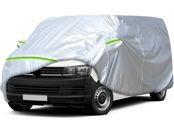 Waterdichte Autohoes Zilver UV-bescherming VW T5/T6 LWB Transporter (34% korting)