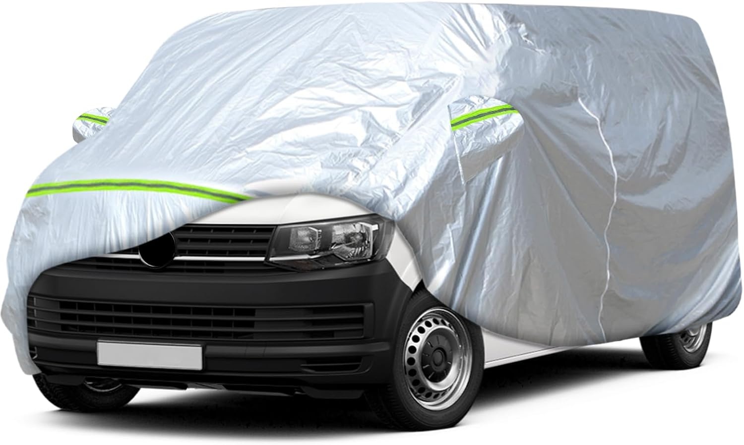 Waterdichte Autohoes Zilver UV-bescherming VW T5/T6 LWB Transporter (34% korting)